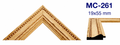Moldura de madera grabada para marco MC261 – Kit de 2 piezas