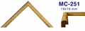 Moldura de madera grabada para marco MC251 – Kit de 2 piezas