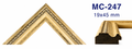Moldura de madera grabada para marco MC247 – Kit de 2 piezas