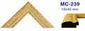 Moldura de madera grabada para marco MC239 – Kit de 2 piezas