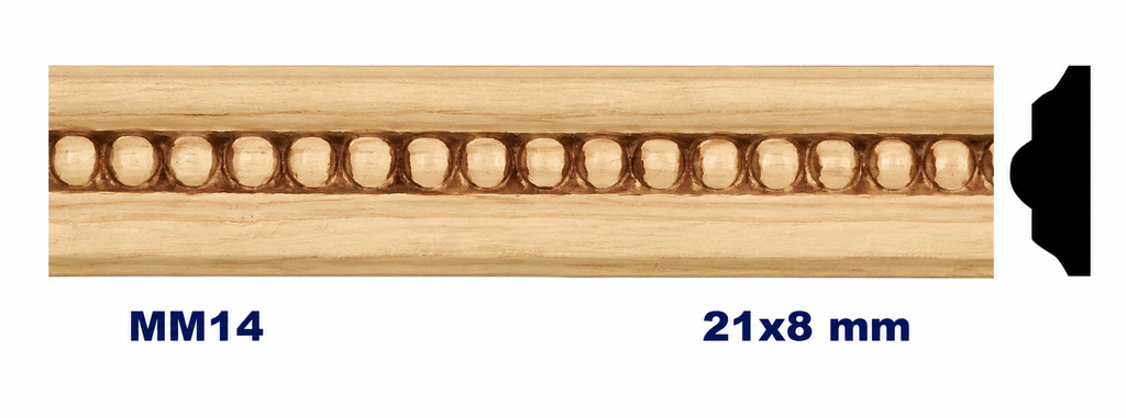 Moldura de madera grabada para mueble MM-14 – Kit de 4 piezas