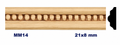Moldura de madera grabada para mueble MM-14 – Kit de 2 piezas