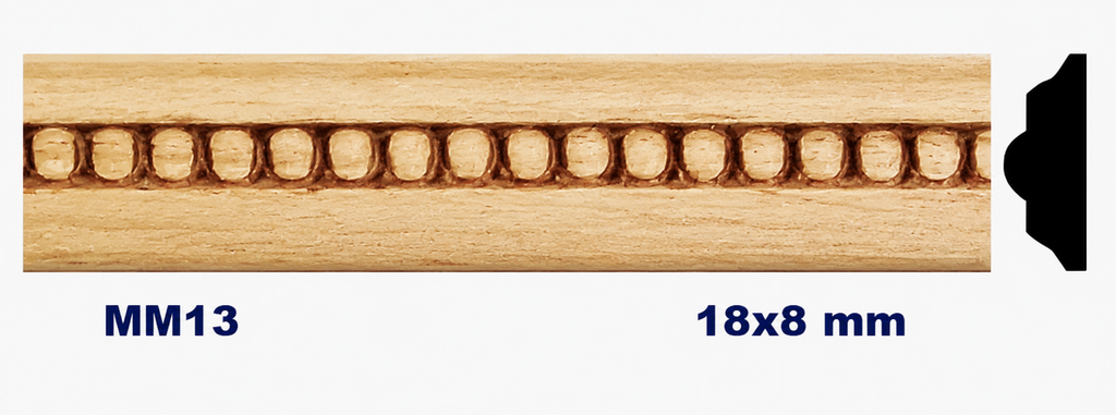 Moldura de madera grabada para mueble MM-13 – Kit de 4 piezas