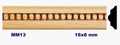 Moldura de madera grabada para mueble MM-13 – Kit de 2 piezas