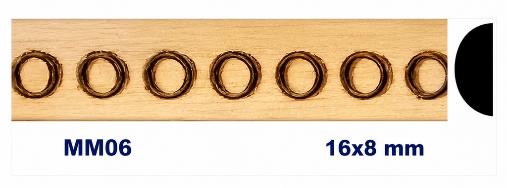 Moldura de madera grabada para mueble MM-06 – Kit de 4 piezas