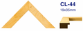 Moldura de madera lisa para marco CL44 – Kit de 4 piezas