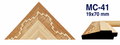 Moldura de madera grabada para marco MC41 – Kit de 4 piezas