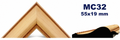 Moldura de madera grabada para marco MC32 – Kit de 4 piezas