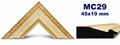 Moldura de madera grabada para marco MC29 – Kit de 4 piezas