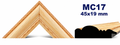 Moldura de madera grabada para marco MC17 – Kit de 4 piezas