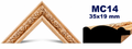 Moldura de madera grabada para marco MC14 – Kit de 4 piezas