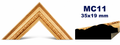 Moldura de madera grabada para marco MC11 – Kit de 4 piezas