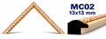 Moldura de madera grabada para marco MC02 – Kit de 4 piezas