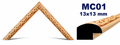 Moldura de madera grabada para marco MC01 – Kit de 4 piezas