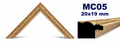 Moldura de madera grabada para marco MC05 – Kit de 4 piezas