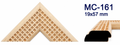 Moldura de madera grabada para marco MC161 – Kit de 4 piezas