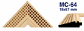Moldura de madera grabada para marco MC64 – Kit de 4 piezas
