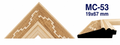 Moldura de madera grabada para marco MC53 – Kit de 4 piezas