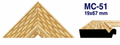 Moldura de madera grabada para marco MC51 – Kit de 4 piezas
