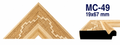 Moldura de madera grabada para marco MC49 – Kit de 4 piezas