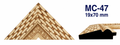 Moldura de madera grabada para marco MC47 – Kit de 4 piezas
