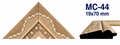 Moldura de madera grabada para marco MC44 – Kit de 4 piezas