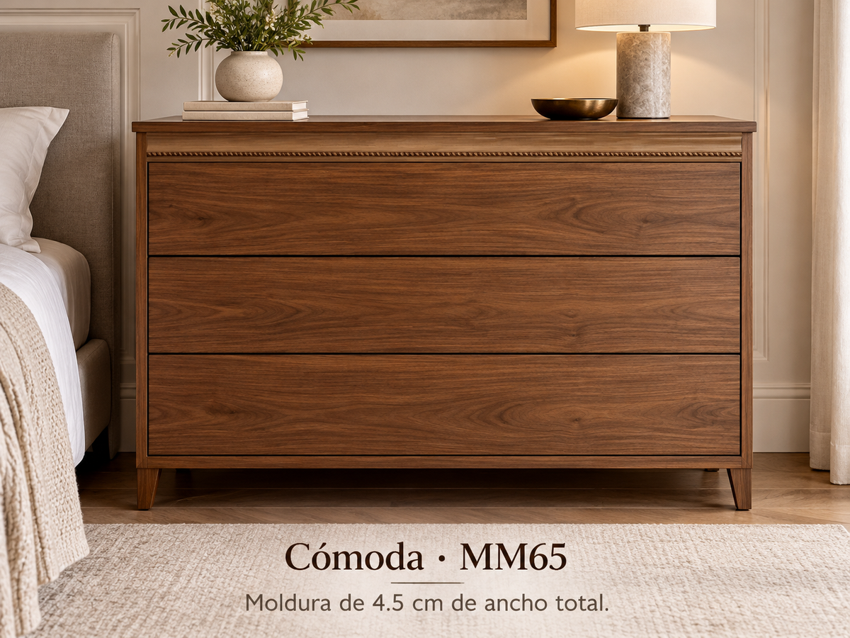 Moldura de madera grabada para mueble MM-65 – Kit de 4 piezas