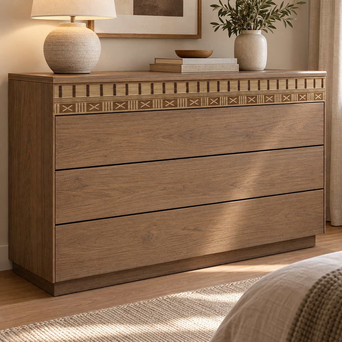 Moldura de madera grabada para mueble MM-80 – Kit de 4 piezas