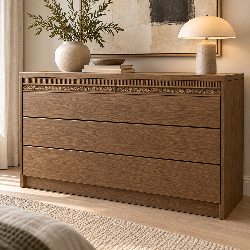 Moldura de madera grabada para mueble MM-85 – Kit de 4 piezas