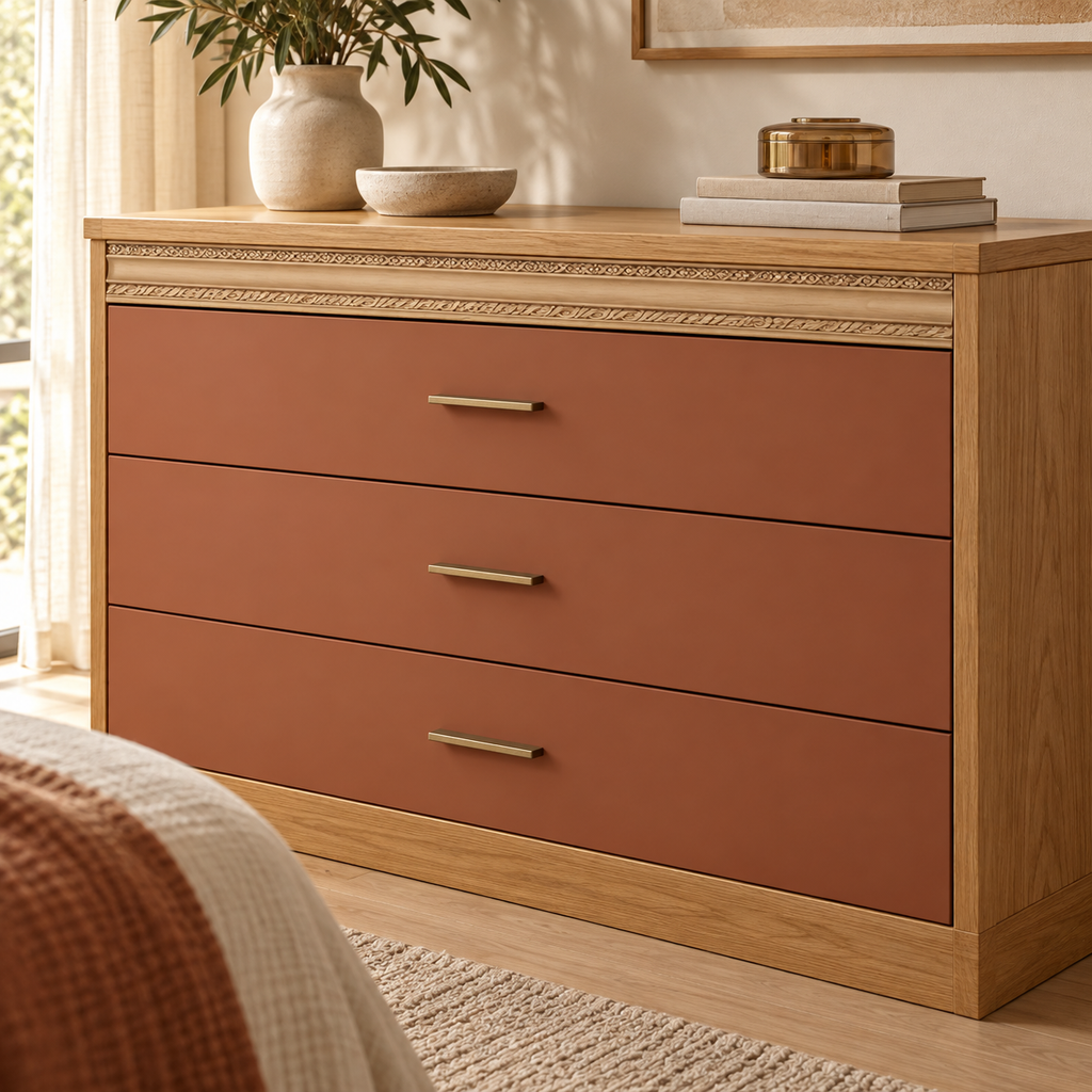 Moldura de madera grabada para mueble MM-83 – Kit de 4 piezas