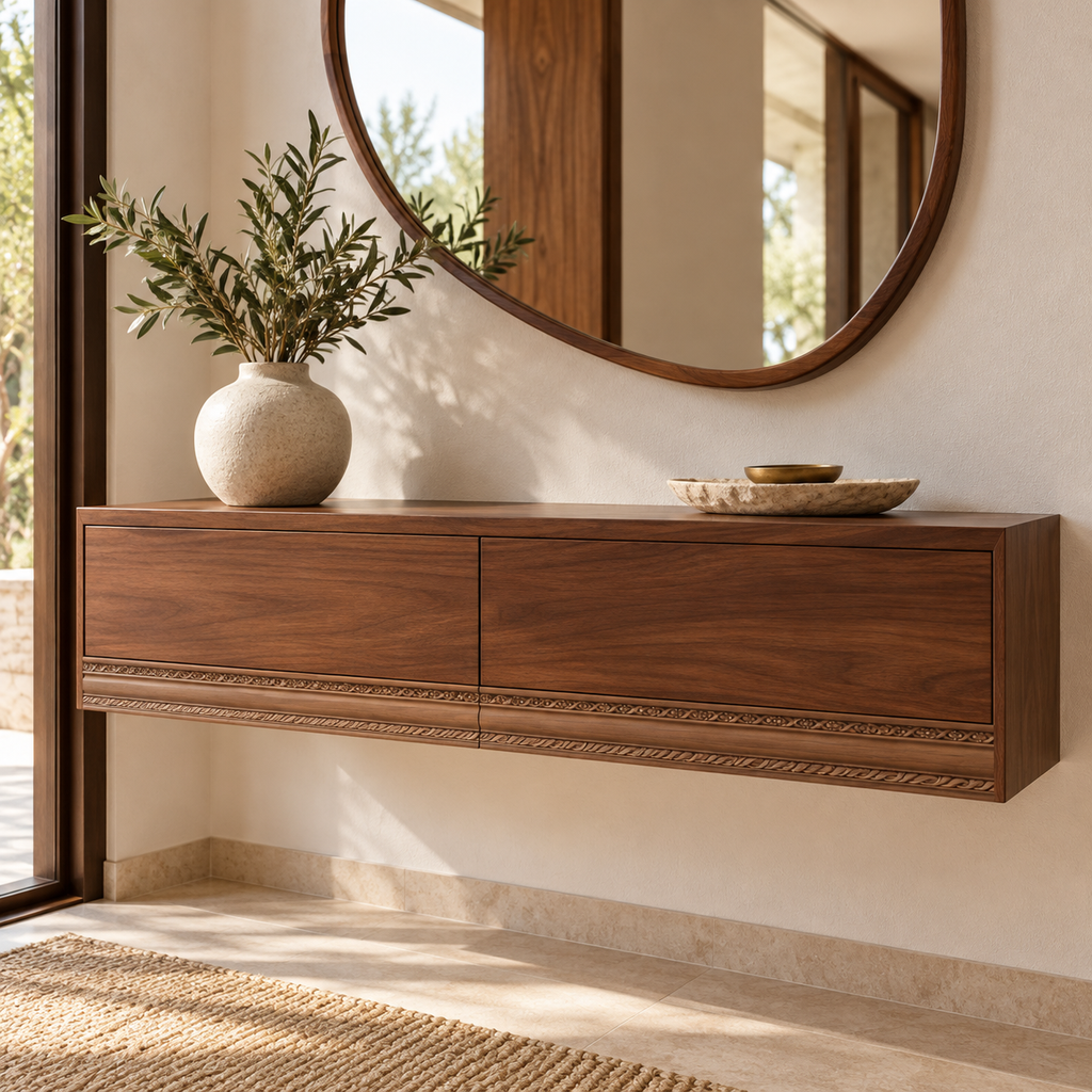 Moldura de madera grabada para mueble MM-83 – Kit de 4 piezas