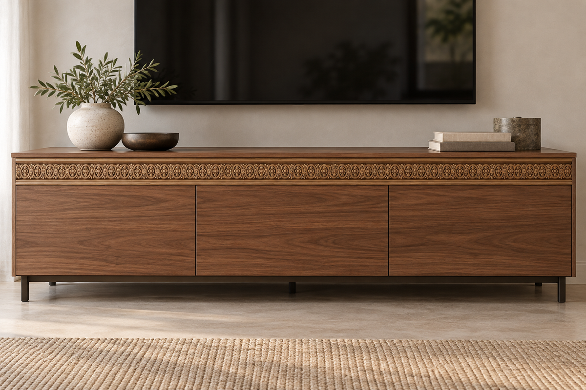 Moldura de madera grabada para mueble MM-58 –Kit de 4 piezas