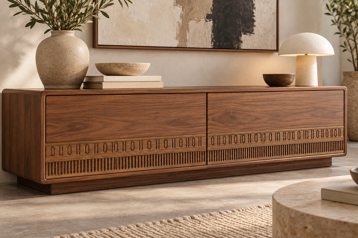 Moldura de madera grabada para mueble MM-71 – Kit de 4 piezas