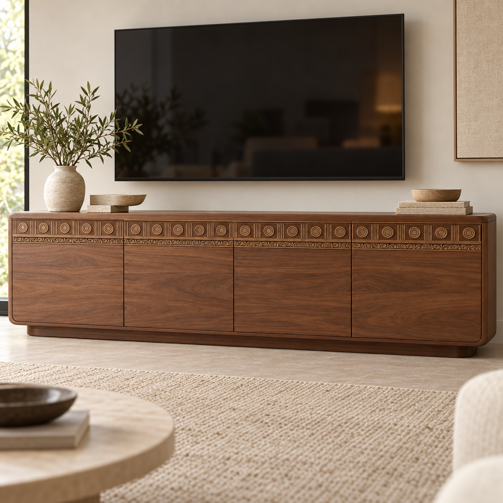Moldura de madera grabada para mueble MM-78 – Kit de 4 piezas