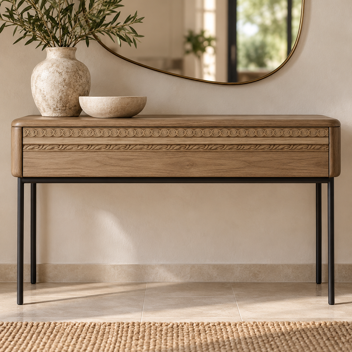 Moldura de madera grabada para mueble MM-72 – Kit de 4 piezas