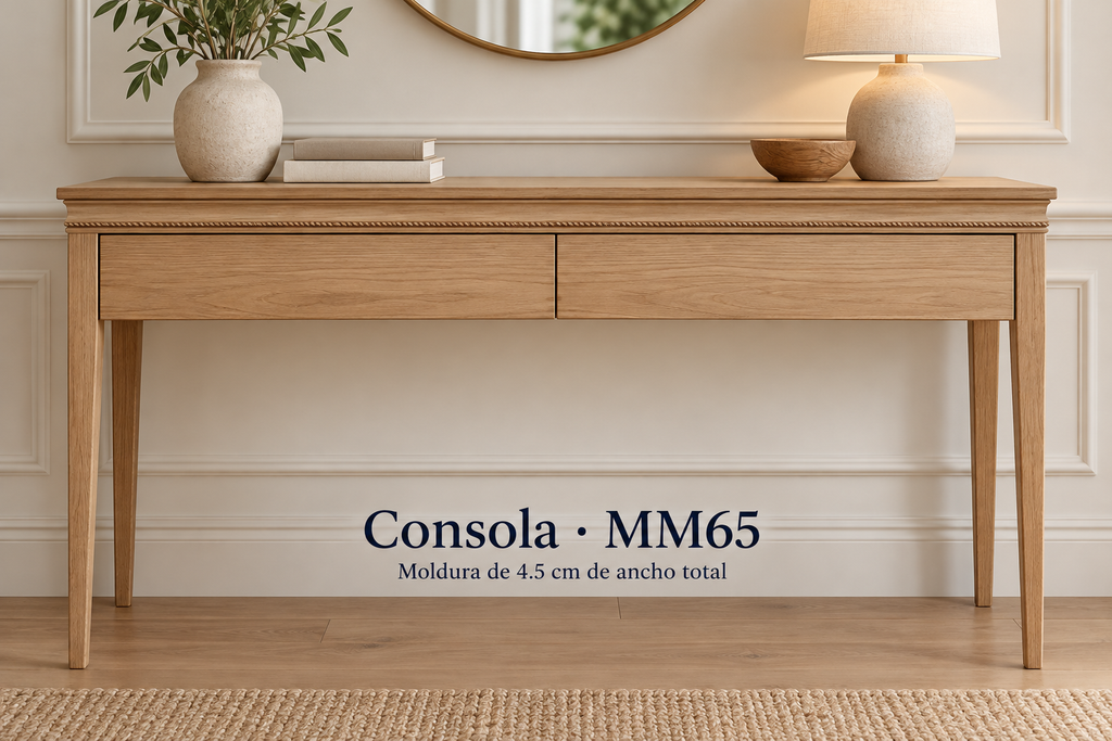 Moldura de madera grabada para mueble MM-65 – Kit de 4 piezas
