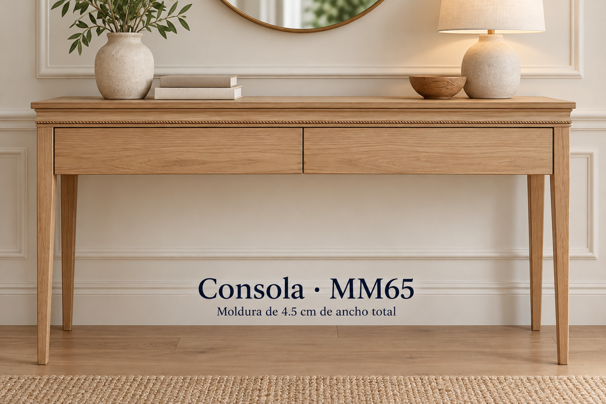 Moldura de madera grabada para mueble MM-65 – Kit de 4 piezas