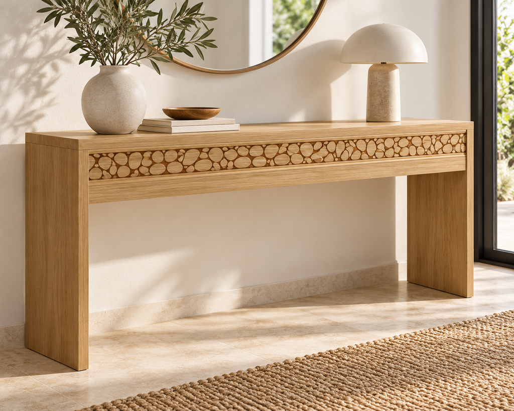 Moldura de madera grabada para mueble MM-131 – Kit de 4 piezas