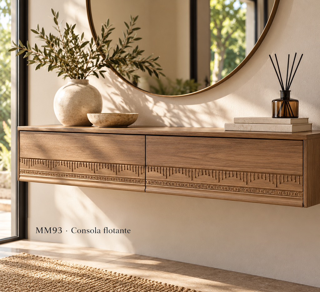Moldura de madera grabada para mueble MM-93 – Kit de 4 piezas
