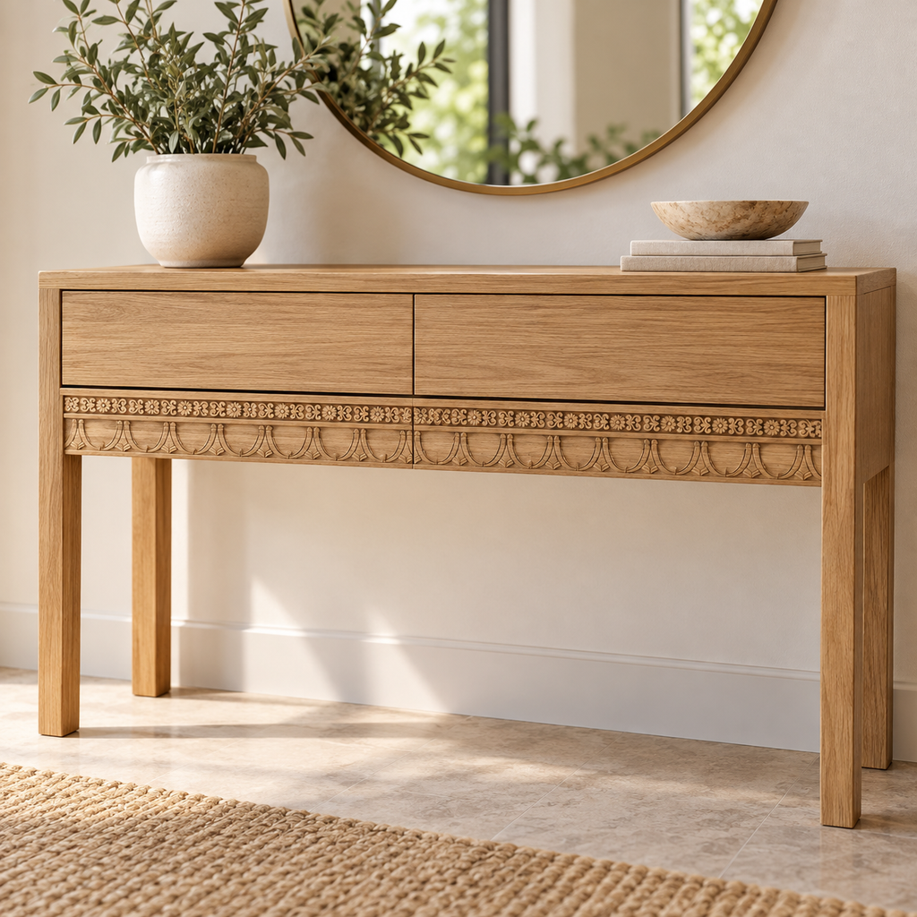 Moldura de madera grabada para mueble MM-81 – Kit de 4 piezas