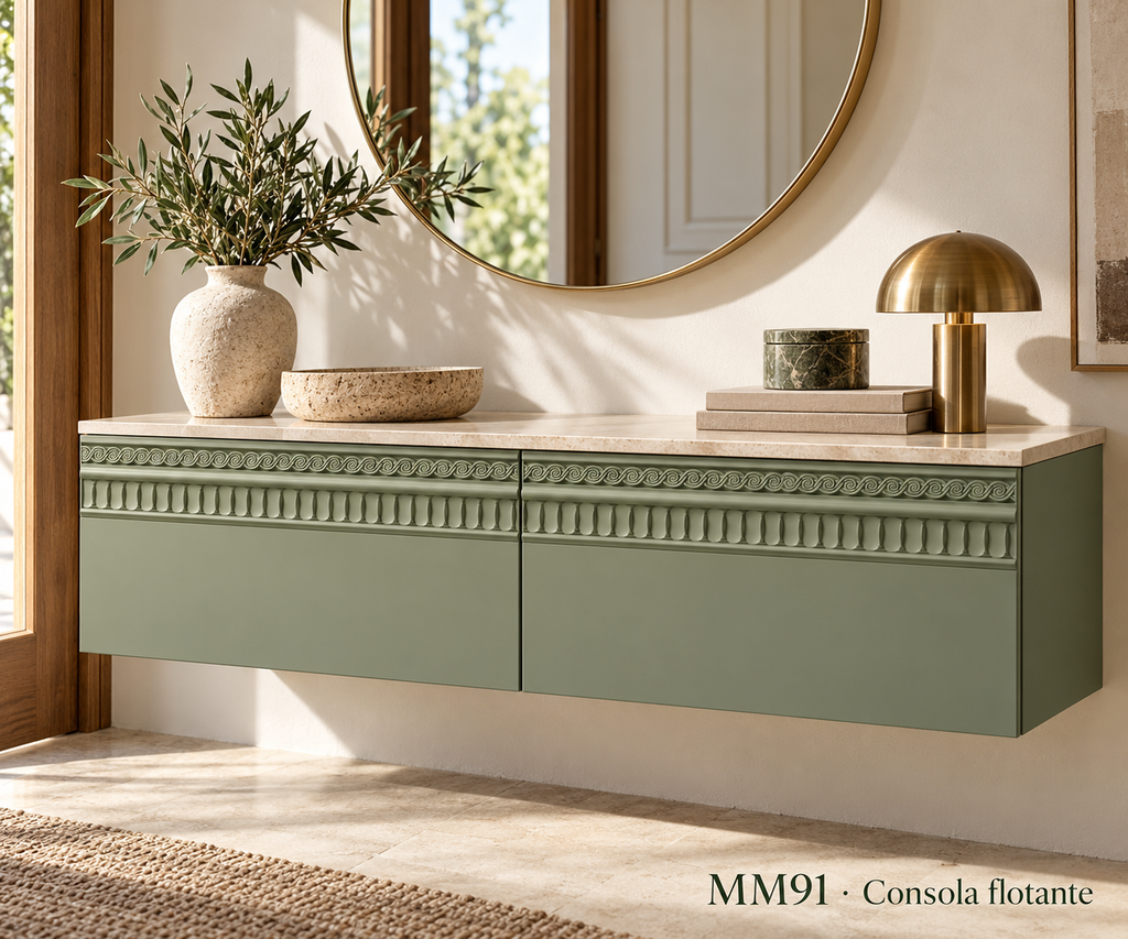 Moldura de madera grabada para mueble MM-91 – Kit de 4 piezas
