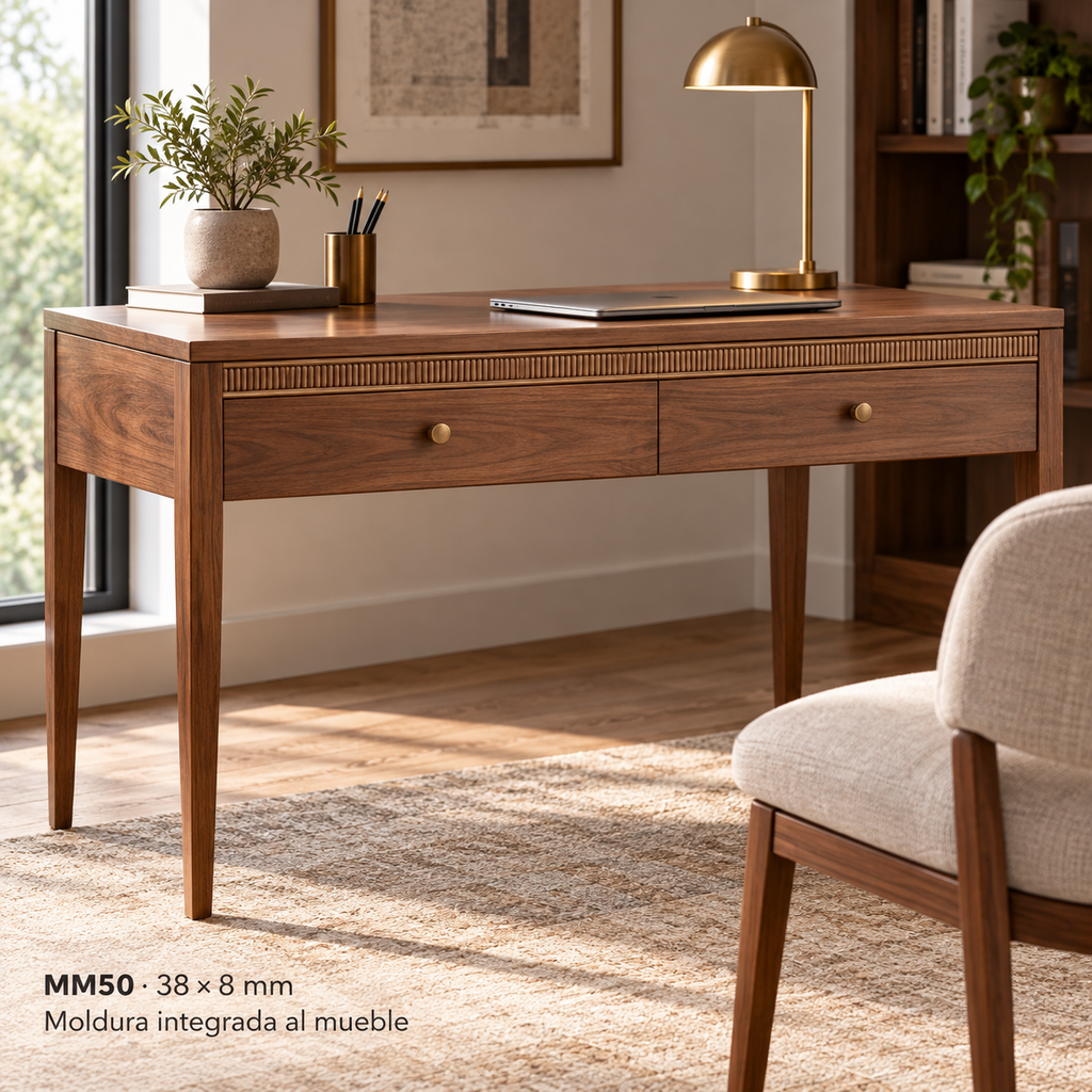 Moldura de madera grabada para mueble MM-50 – Kit de 4 piezas