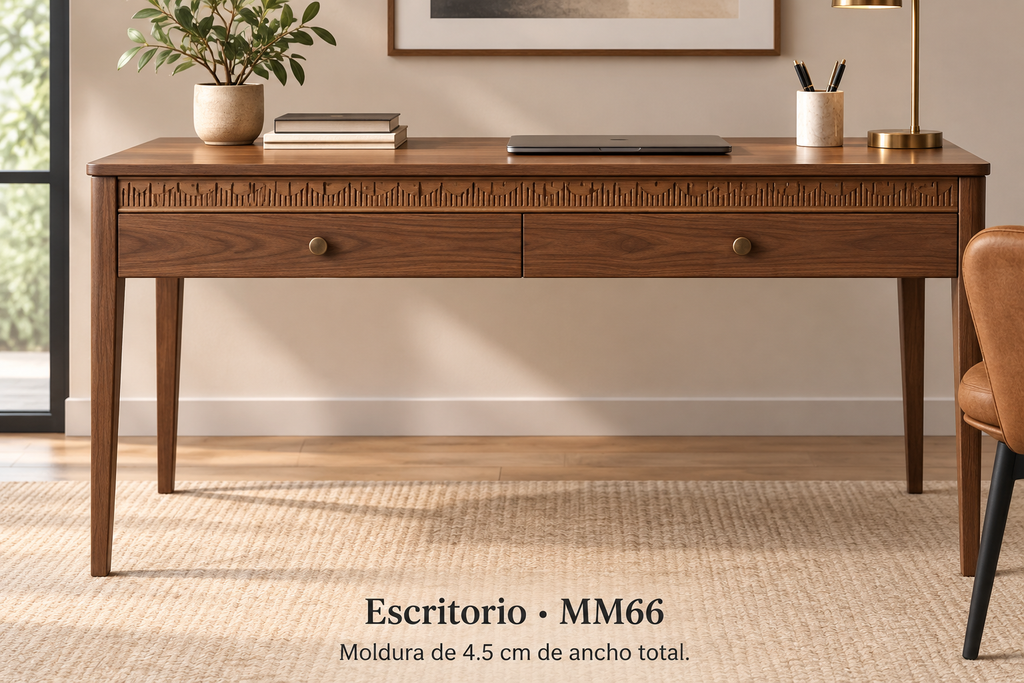 Moldura de madera grabada para mueble MM-66 – Kit de 4 piezas
