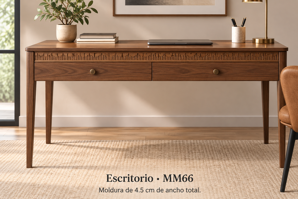 Moldura de madera grabada para mueble MM-66 – Kit de 4 piezas