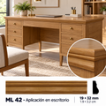 Moldura de madera lisa para mueble ML-42 – Kit de 4 Piezas TIPO PECHO PALOMA