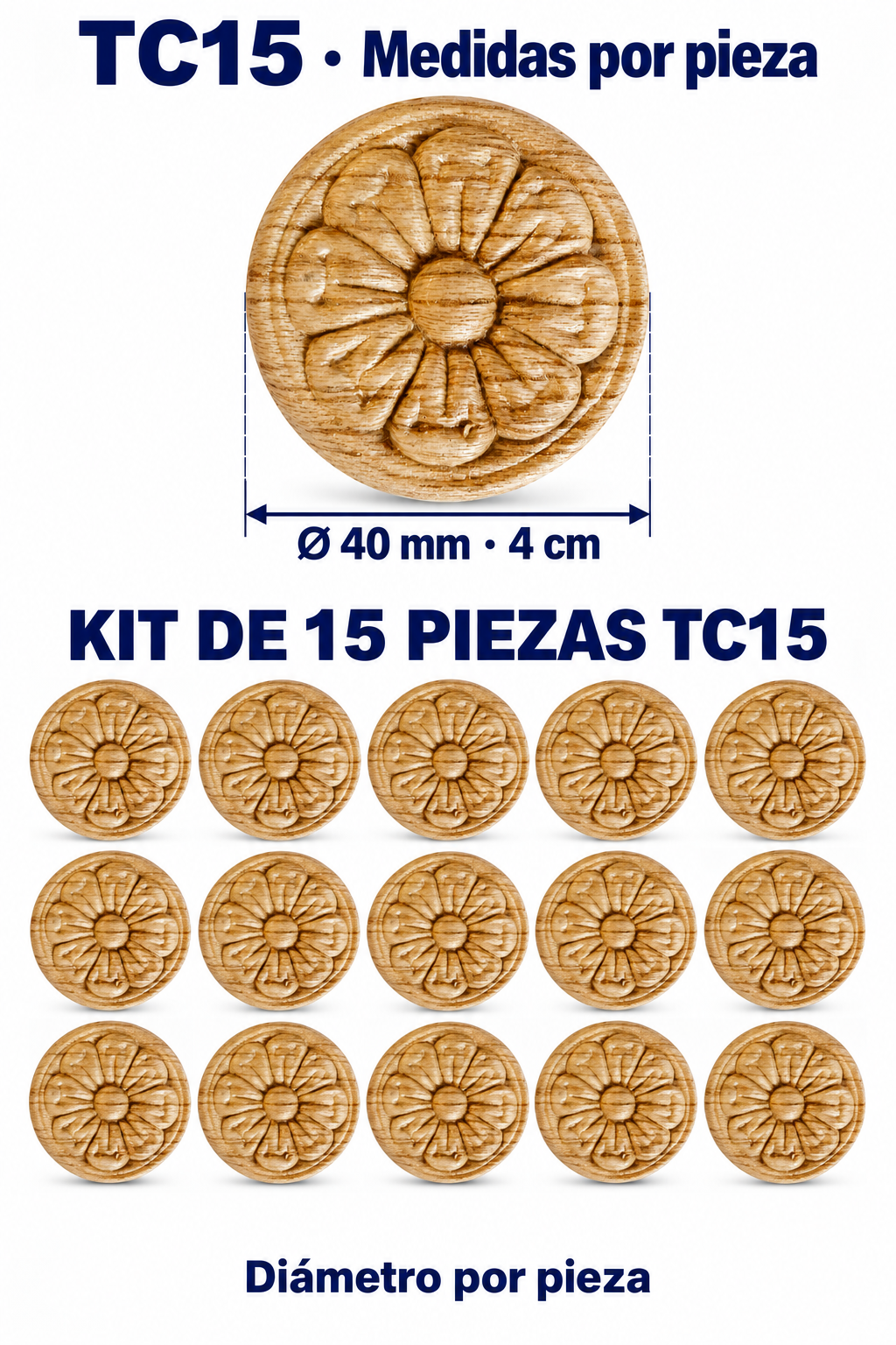 Kit de 15 Aplicaciones Decorativas TC15