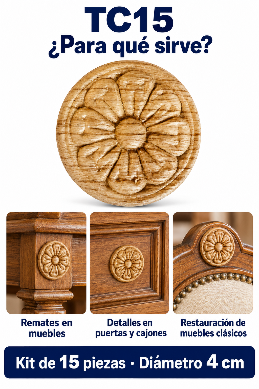 Kit de 15 Aplicaciones Decorativas TC15
