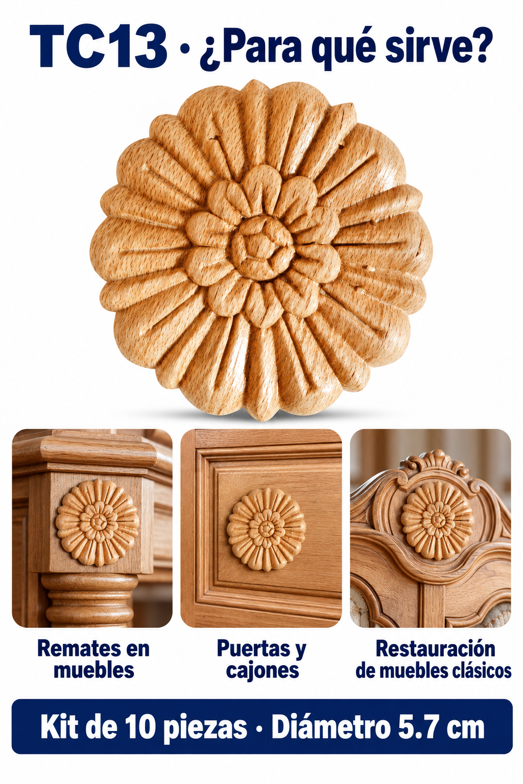 Kit de 10 Aplicaciones Decorativas TC13