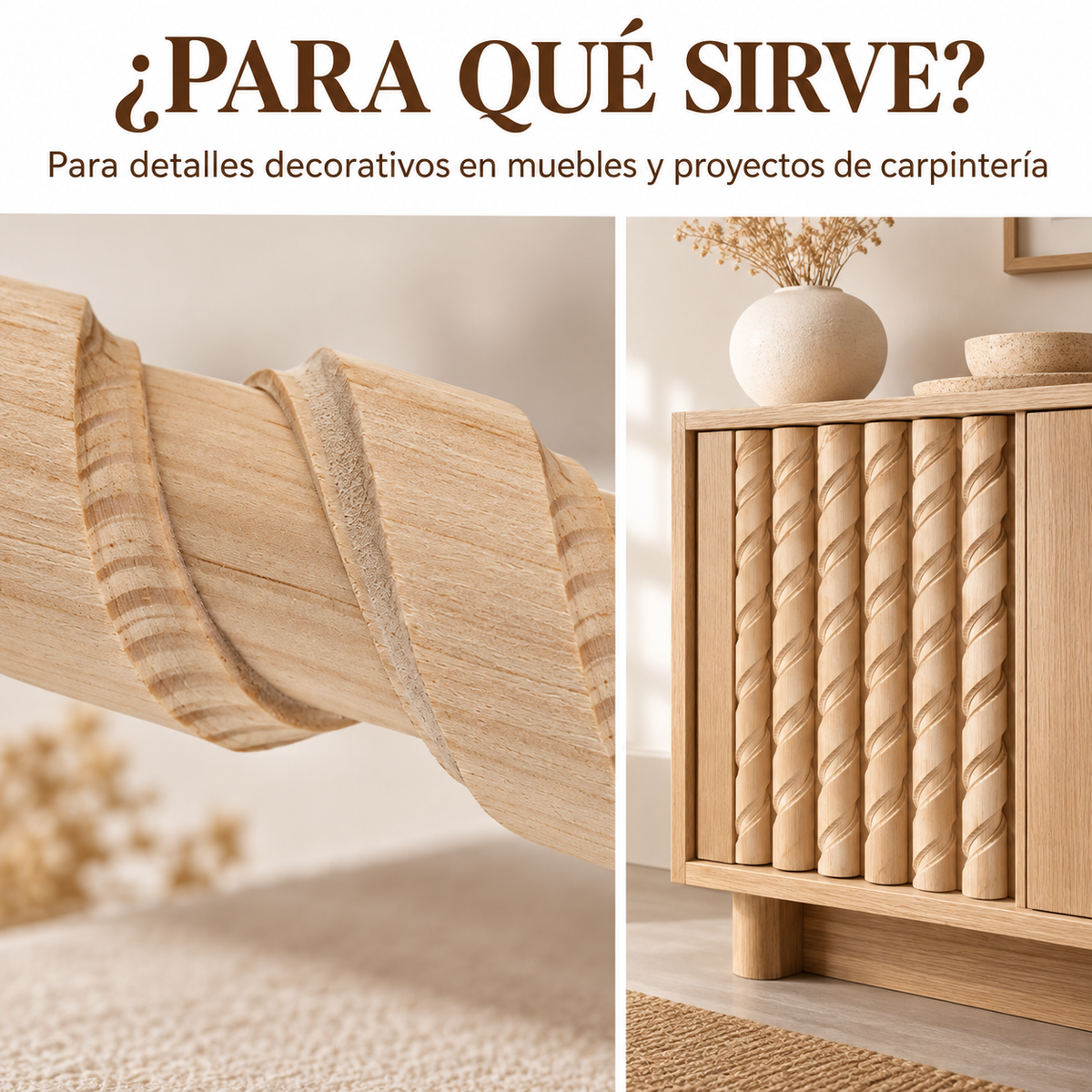 Kit de 4 piezas bastón trenzado T-18