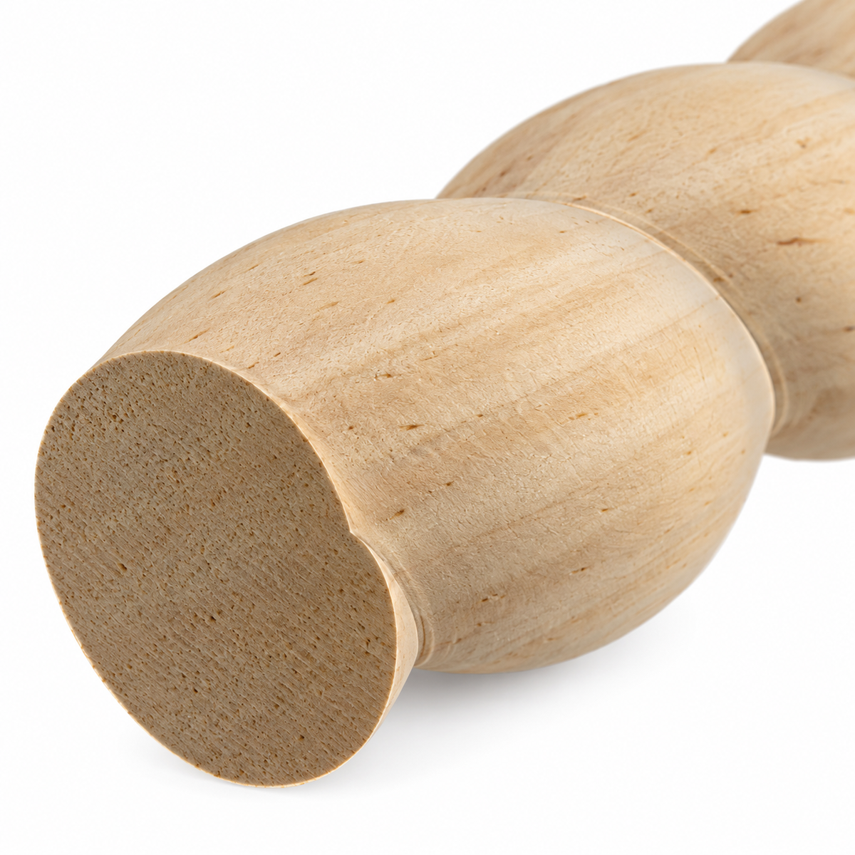 Kit 4 Bastones Trenzados T-15 de Madera | 55 cm c/u | Pino Natural para Proyectos DIY